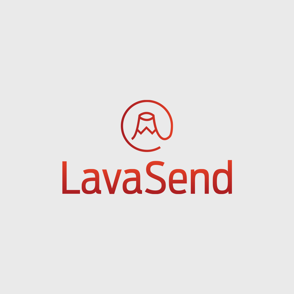 LavaSend logo design